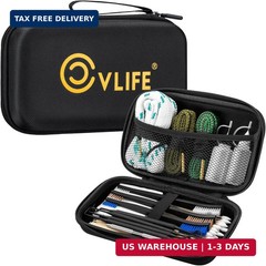 CVLIFE Gun Cleaning Kit for 9mm/.22/.223/5.56mm/12GA/.38/.357 – Gun Cleaner, Cle