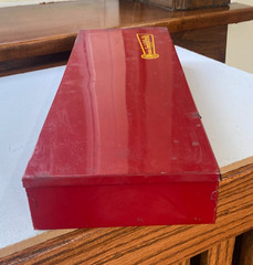 Vintage Outers Rifle Cleaning Kit – Red Metal Box w Rods & Brushes Excellent