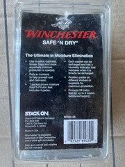 Winchester Moisture Eliminator 4-Pack Silica Gel Rechargeable Humidity Indicator