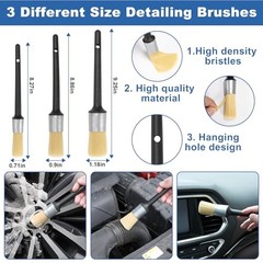 Windshield Cleaner Tool, 13Pcs Car Interior Cleaning Kit, Car Detailing Grey
