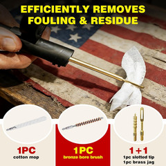 Gun Cleaning Kit for .22 .223Cal 5.56Mm .22LR Rifle Pistol Cleaning Kit with 30M