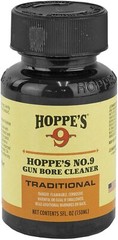 HOPPES 5oz Gun Bore Cleaner & Hoppes PRECISION Lube OIL 40 PATCHES 9mm – 45 Cal