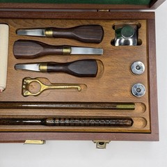 Vintage Lightwood Field Sports Shotgun Cleaning Materials Kit England