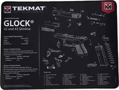 TEKMAT ULTRA 20 GLOCK 42-43 Gun Cleaning Mat ‎ – TEK-R20-GLOCK-42-43