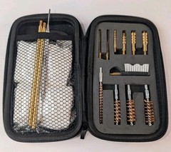 BOOSTEADY Gun Cleaning Kit w/ Case Brass Rods Brushes & Accessories