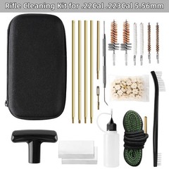Miaozhun Universal Gun Cleaning Kit for .22 .223Cal 5.56mm .22LR Rifle Black
