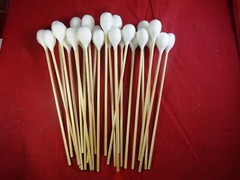 325 Count 6 Sizes Super Absorbent Low Lint Cotton Long Wood Handle Swabs