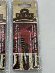 RedHead .35/.357/9mm X 2 & .22 Cal Pistol Bronze Bore Cleaning Brush New Lot