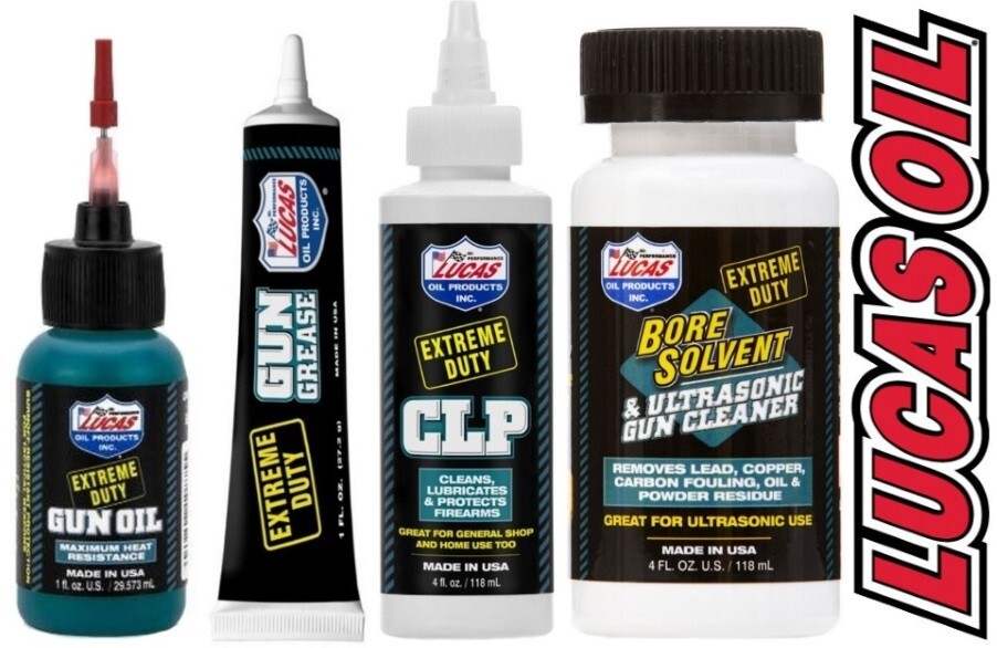 Lucas Oil Extreme Duty Gun Needle Oiler, Grease, CLP, Bore Solvent