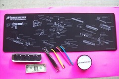Ultimate Rifle Build 12” 36” Gun Cleaning brush AR- Mat Magnet container NEW