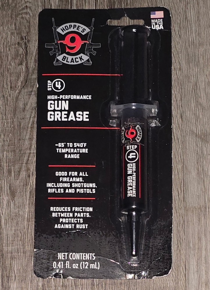 Hoppes Black Gun Grease 12ml Step 4 High-Performance Syringe HBGG 03-17