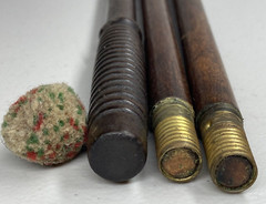 Vintage Wood & Brass 3 Piece Shotgun Cleaning Rod With Soft Tip