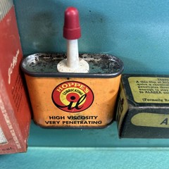 Vintage Challenger Gun Cleaning Case, Sears Oil, Patches, Grease, Bores, Brushes