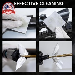 2 Inch Cotton Gun Cleaning Patches Lint-Free Multi-Caliber for Firearm Maintenan