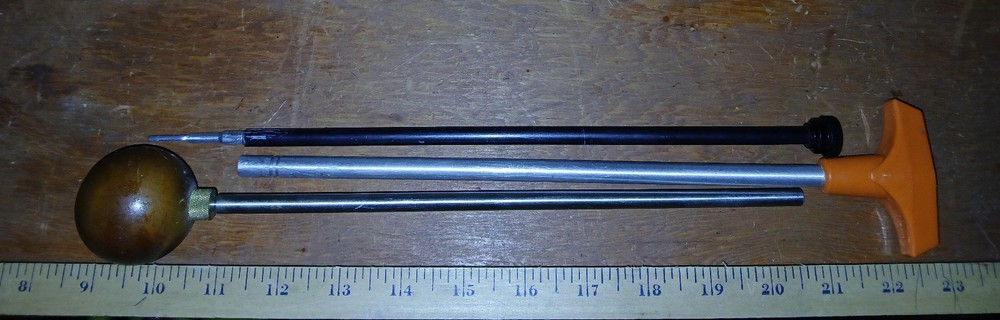 Lot of 3 Cleaning Ram Rod Handles & Shaft App – Used