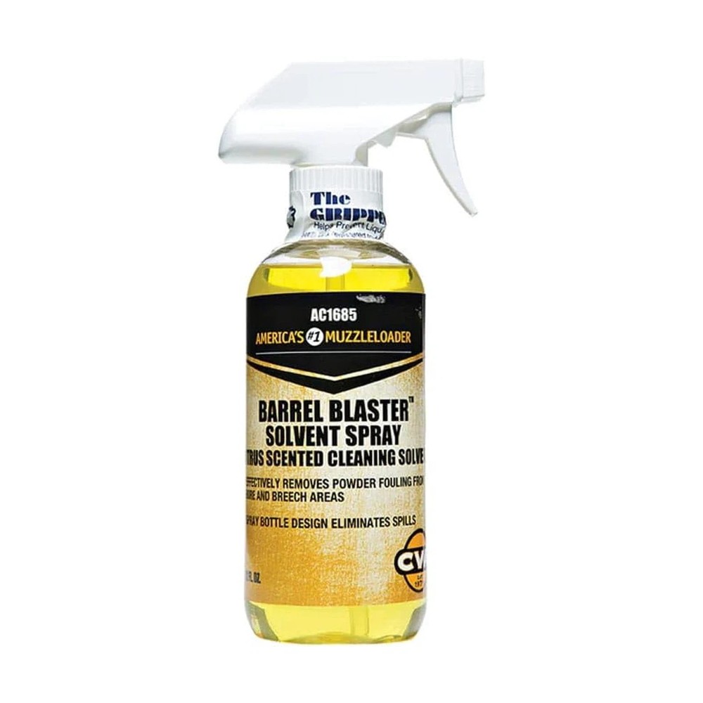 CVA Barrel Blaster Solvent Spray 12 oz AC1685 Black Powder Muzzleloader Cleaner