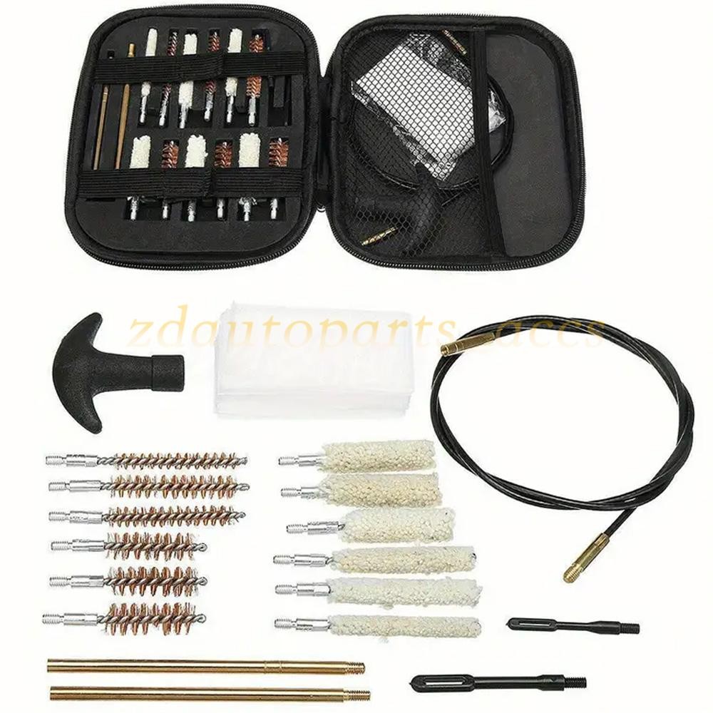 68PCS Universal Gun Rifle Pistol Handgun Shotgun Firearm Cleaning Kit Set w/ Box