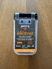 HOPPE’S BORESNAKE DEN 9mm & 38/380/357 caliber Pistol Cleaning Kit 24002D