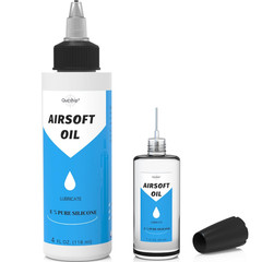 Airsoft Oil 4 Oz & 1 Oz Needle Oiler 100% Silicone Air Gun Oil, Multi-Purpose…