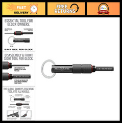 Glock Accessories Bundle – 2-in-1 & 4-in-1 Tools, Gun Mat, Cleaning Kit & Mag To