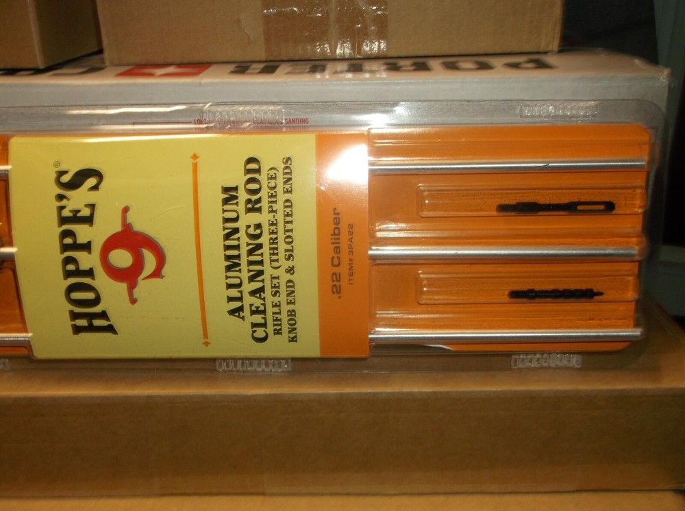 Hoppes 3-pc Aluminum Rifle Rod .22 Caliber 3PA22