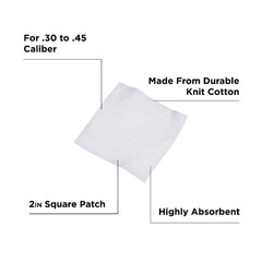 Allen 2-inch gun and handgun cleaning cloths, 225 sheets per pack