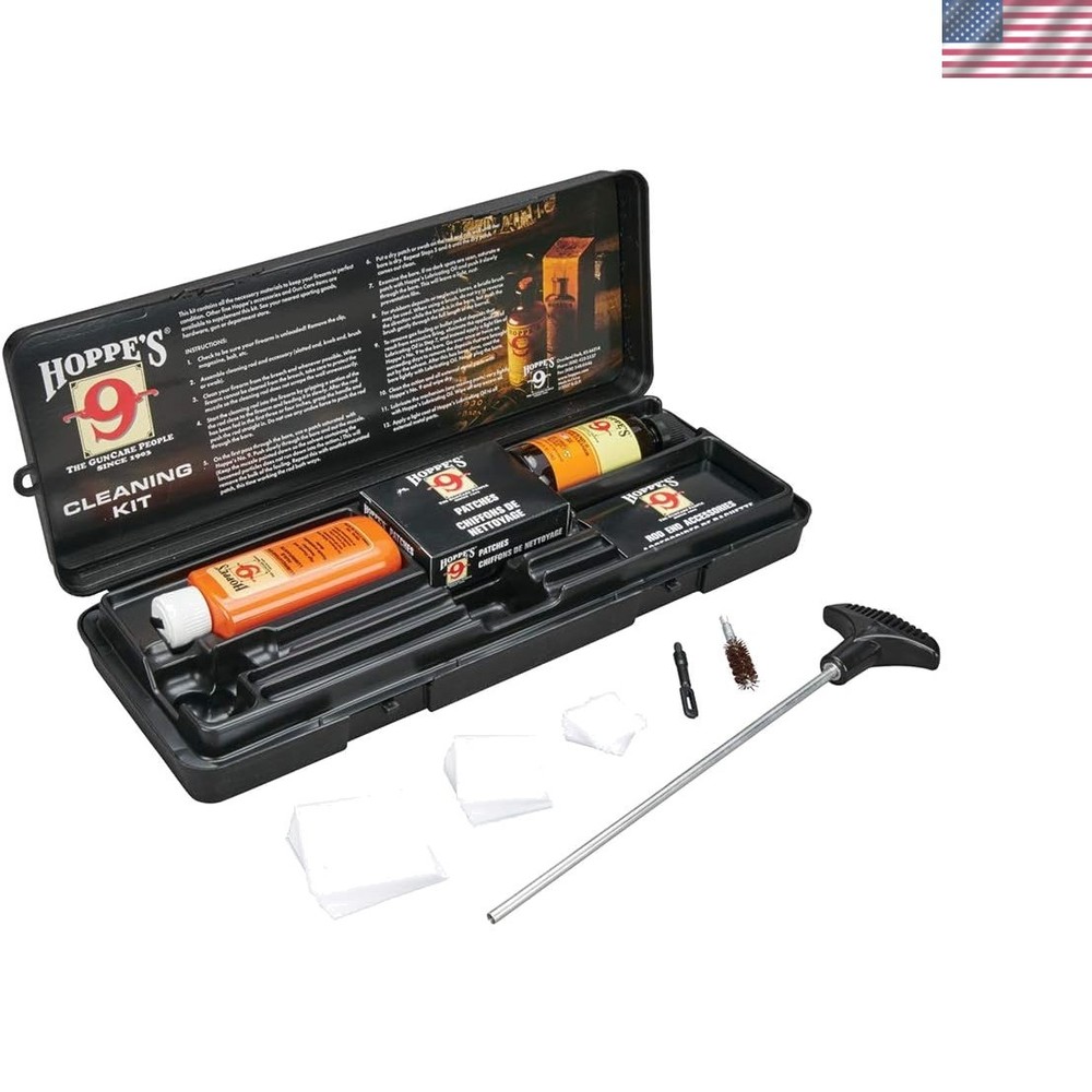 Precision Cleaning Kit for .38/.357 & 9mm Pistols with Hoppe’s Quality Assurance
