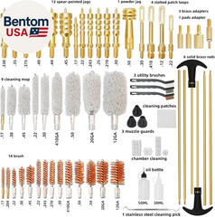 Gun Cleaning Kit, Rifle Cleaning Kit Universal for All Caliber, Pistols, Handgun