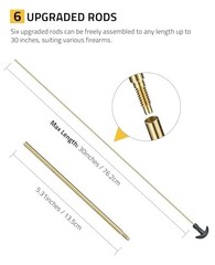 Universal Gun Cleaning Kit for Rifle Handgun Airgun 9mm .22 .45 .357 .40 .38
