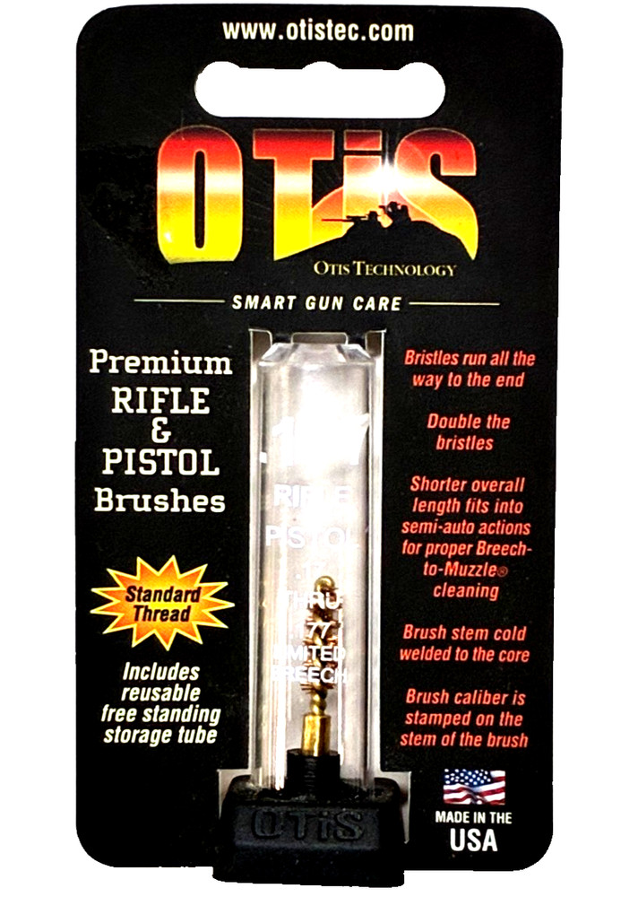 Otis .17 Thru .177 Rifle Pistol 17 Caliber Short Brush Standard Thread with Tube