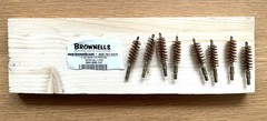 Eight Brownells Special Line Brass Brushes for .40S&W and 10mm Pistols