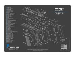 Cerus Gear For CZ P-75 TS Armorers Cleaning Mat PREMIUM Made In USA