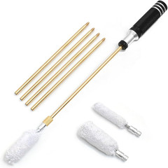 Shotgun Cleaning Kit for 12, 20, 410 Gauge Bronze Brushes, Brass Adaptor, Cotton