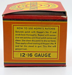 Vintage Hoppe’s No 5 Cleaning Patches With Original Box, 12-16 Gauge 1976