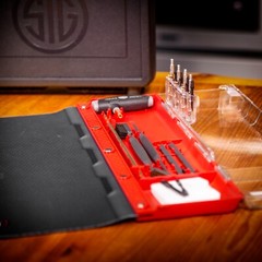 Real Avid Handgun Cleaning Station | With Gun Mat, Rods, Jags, Brushes, Patches