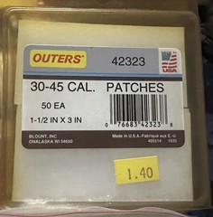 Outers 3000+ Gun Cleaning Patches for 30-45, 22-270, 357, 9mm, 22 Cal, 20-410, +