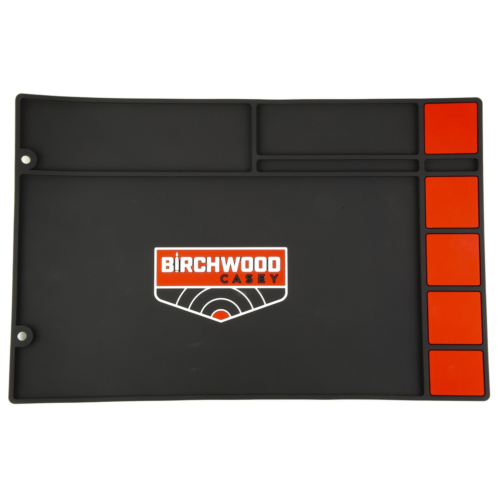 Birchwood Casey Pistol Cleaning Mat 17″x11″ Rubber Magnetic Pads Black/Red