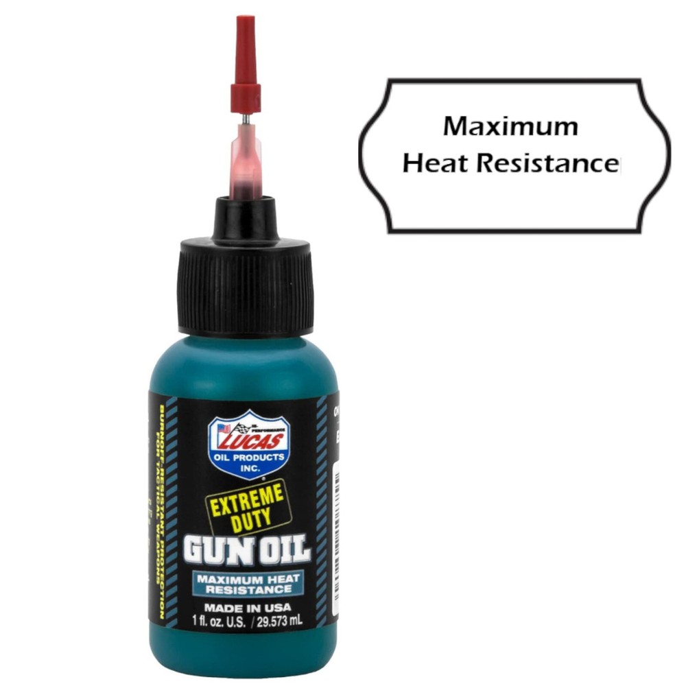 Lucas Oil Extreme Duty Gun Oil 1oz Needle Oiler Applicator – Made in the USA