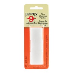 Hoppe’s Cotton Cleaning Patches f/.22-.270 Caliber Ultra-Absorbent Blister Card