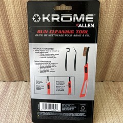 Allen Krome Gun Cleaning Tool W/Replacable Multi Heads 3 Tools In 1. E54