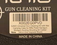iunio Gun Cleaning Kit Universal Gun Cleaning All Caliber with Mat and Carryi…