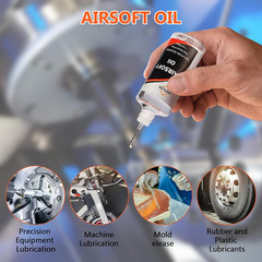 4.4 Oz Airsoft Oil Lubricating with Needle Oiler Pure Silicone Lubricant Airsoft