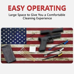 Thick Anti-Slip 24″x12″ Cleaning Mat with Swabs – Perfect for Gear Maintenance