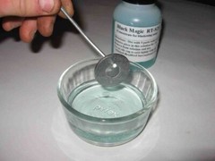 7 oz steel blackening concentrate, makes 1/2 gallon gun blue / black