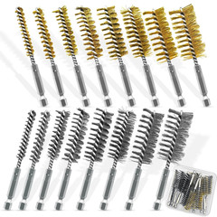 16-Piece Bore Brush Set – 304 Stainless Steel & Brass Drill Wire Bore Cleaning B