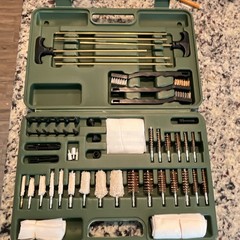 Guide Gear 62pc Gun Cleaning Kit Deep Cleaning Green Case Handle MPN 591865