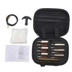 Gun Cleaning Kit 19Pc – Brass Bore Cleaning Brush Set – Firearm Maintenance