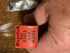Vintage Outers Gunslick Lead Gun Grease Tube in Box ~ Sportsman Gun & Reel Lube