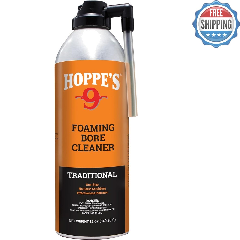 Superior Hoppes 12 Oz Foaming Bore Cleaner: No Scrubbing Required, Quick Action