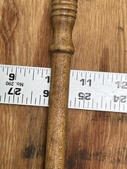Vintage Gun Rifle Shotgun Wood Brass Cleaning Rod Barrel for Parts + Carring Bag